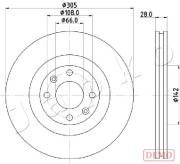 600631C JAPKO brzdový kotúč 600631C JAPKO