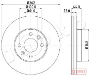 600709C JAPKO brzdový kotúč 600709C JAPKO