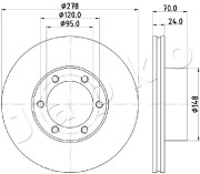 600715 JAPKO brzdový kotúč 600715 JAPKO