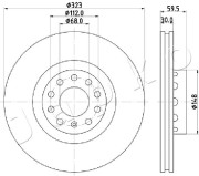 600922 Brzdový kotouč JAPKO