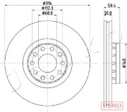 600924C JAPKO brzdový kotúč 600924C JAPKO