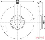 600928C JAPKO brzdový kotúč 600928C JAPKO