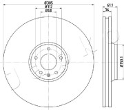 600928 JAPKO brzdový kotúč 600928 JAPKO