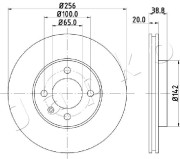 600935 Brzdový kotouč JAPKO