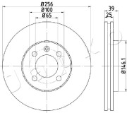 600951 Brzdový kotouč JAPKO