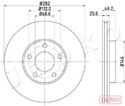 600955C Brzdový kotouč JAPKO