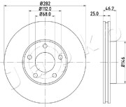 600955 JAPKO brzdový kotúč 600955 JAPKO