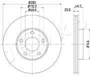 600955 JAPKO brzdový kotúč 600955 JAPKO