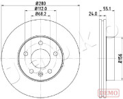 600958C JAPKO brzdový kotúč 600958C JAPKO