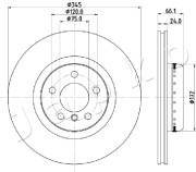610104 JAPKO brzdový kotúč 610104 JAPKO