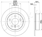 610105 JAPKO brzdový kotúč 610105 JAPKO