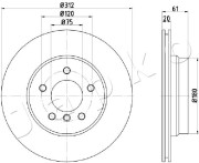 610108 Brzdový kotouč JAPKO