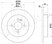 610132 Brzdový kotouč JAPKO