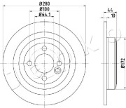 610133 JAPKO brzdový kotúč 610133 JAPKO