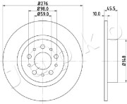 610203 JAPKO brzdový kotúč 610203 JAPKO