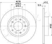 610204 JAPKO brzdový kotúč 610204 JAPKO