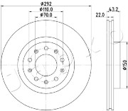 610205 JAPKO brzdový kotúč 610205 JAPKO
