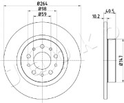 610212 Brzdový kotouč JAPKO