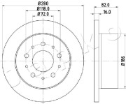 610216 Brzdový kotouč JAPKO