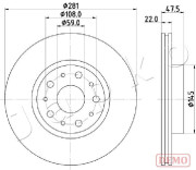 610229C JAPKO brzdový kotúč 610229C JAPKO