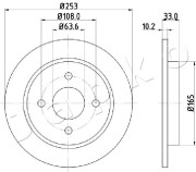 610303 Brzdový kotouč JAPKO