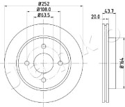 610308 Brzdový kotouč JAPKO