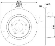 610311 Brzdový kotouč JAPKO