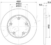 610313 Brzdový kotouč JAPKO