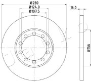 610314 JAPKO brzdový kotúč 610314 JAPKO
