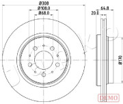 610326C JAPKO brzdový kotúč 610326C JAPKO