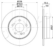 610505 Brzdový kotouč JAPKO