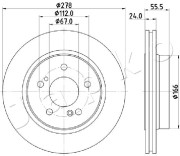 610506 JAPKO brzdový kotúč 610506 JAPKO