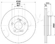 610517 JAPKO brzdový kotúč 610517 JAPKO