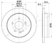 610522 Brzdový kotouč JAPKO