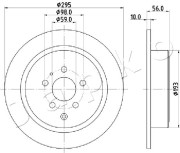 610608 JAPKO brzdový kotúč 610608 JAPKO