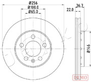 610904C JAPKO brzdový kotúč 610904C JAPKO