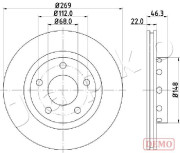 610913C JAPKO brzdový kotúč 610913C JAPKO