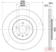 610917C JAPKO brzdový kotúč 610917C JAPKO