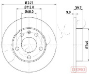 610929C JAPKO brzdový kotúč 610929C JAPKO