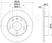 610929 JAPKO brzdový kotúč 610929 JAPKO