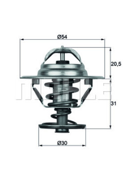 WG1261812 Termostat, chladivo WILMINK GROUP