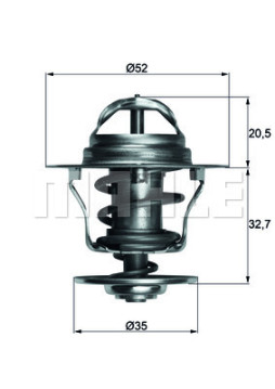 WG1261821 Termostat, chladivo WILMINK GROUP