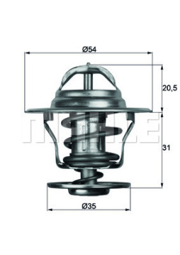 WG1261825 Termostat, chladivo WILMINK GROUP