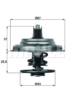 WG1104805 Termostat, chladivo WILMINK GROUP