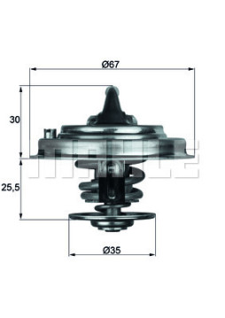 WG1262735 Termostat, chladivo WILMINK GROUP