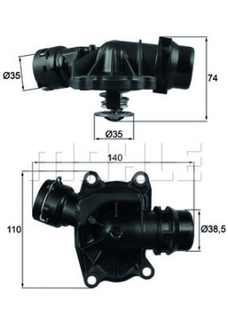 WG1426503 Termostat, chladivo WILMINK GROUP