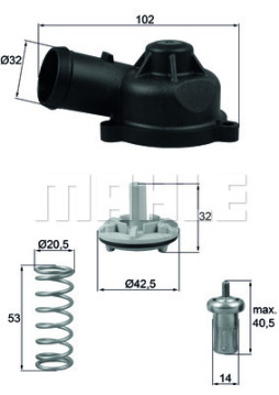 WG1426508 Termostat, chladivo WILMINK GROUP