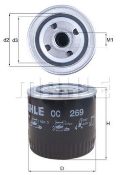 WG1217093 Olejový filtr WILMINK GROUP