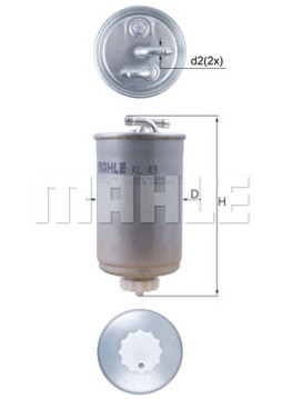 WG1214984 Palivový filtr WILMINK GROUP