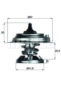 WG1262732 Termostat, chladivo WILMINK GROUP